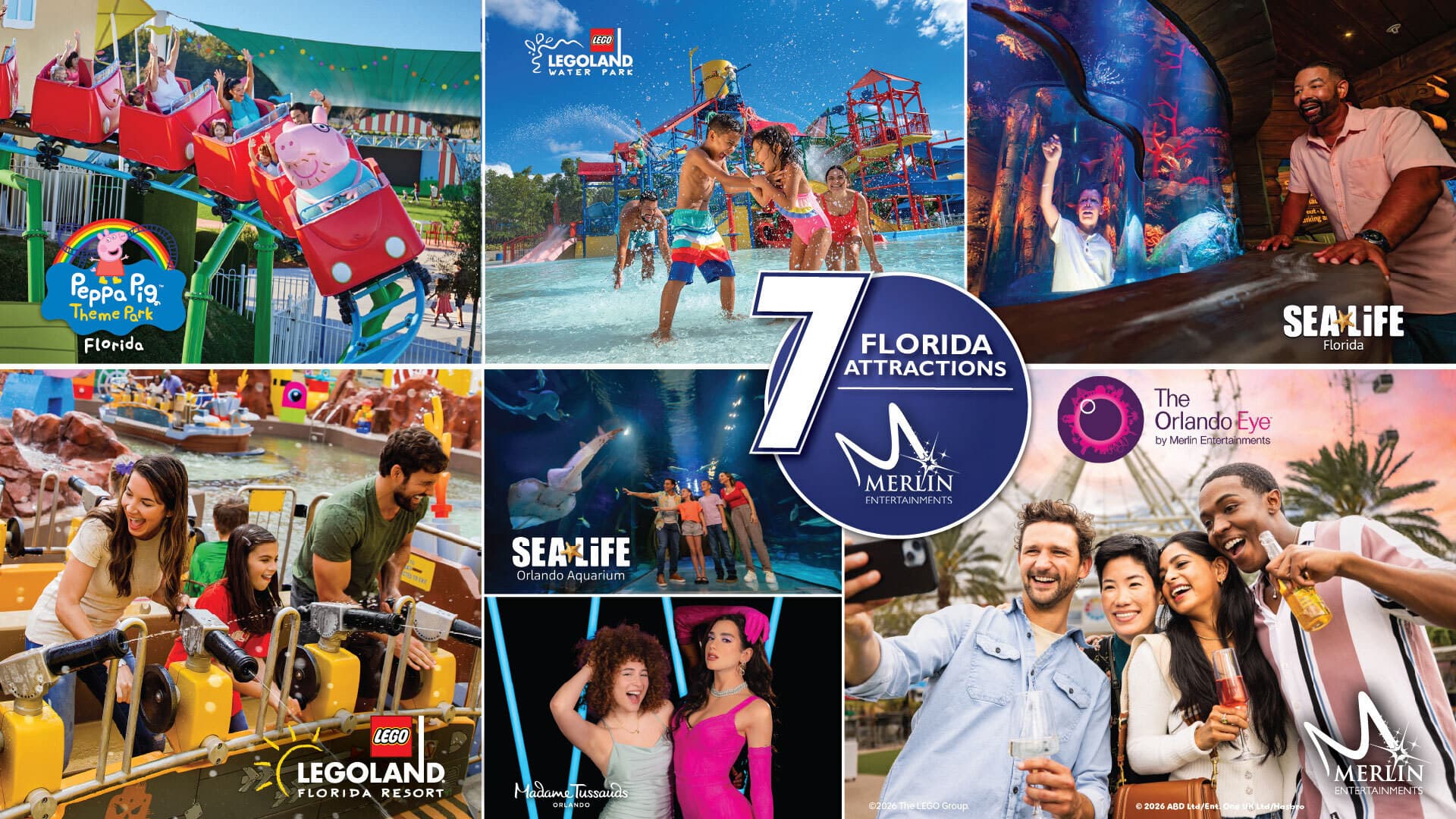 COMBO: The Merlin Florida Ticket - Admission to 7 Family Attractions - main image